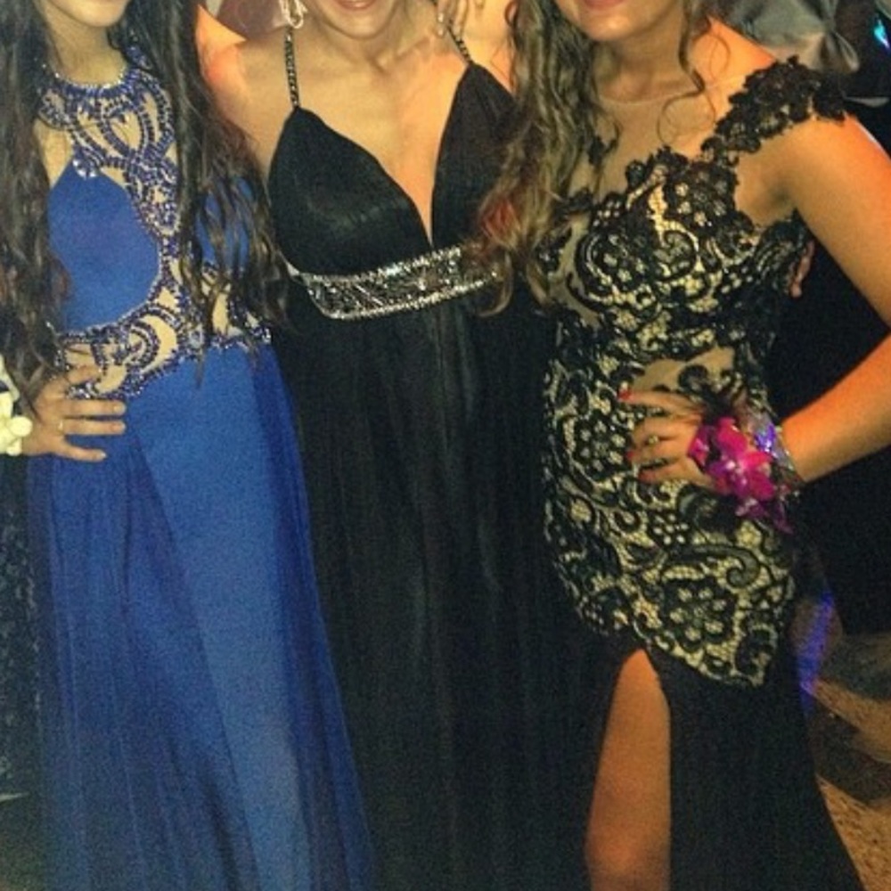 black beaded long dress (make me an offer!)